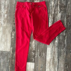 Miss Posh Vibrant Red Skinny Women's Pants